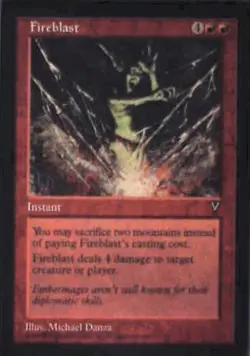 Fireblast - Visions: #79, Magic: The Gathering Nm R125 - Image 1