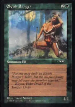 Elvish Ranger (Female) - Alliances: #88a, Magic: The Gathering Nm R124 - Image 1