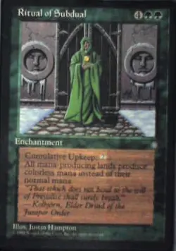 Ritual of Subdual - Ice Age: #261, Magic: The Gathering Nm R124 - Image 1