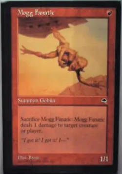 Mogg Fanatic - Tempest: #190, Magic: The Gathering Nm R124 - Image 1