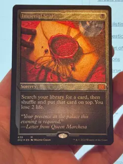 1X ETCHED FOIL Imperial Seal MINT MTG Magic 2X2 Double Masters Commander CEDH - Image 1