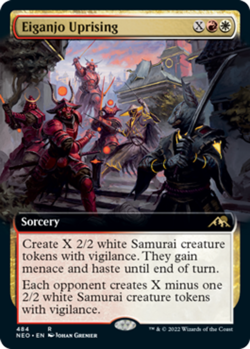 [4x] Eiganjo Uprising - Extended Art Near Mint, English NEO Extras MTG Magic - Image 1