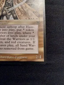 Magic The Gathering hazezon Tamar Rare Mint Legends - Image 4