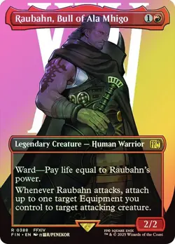Raubahn, Bull of Ala Mhigo Foil Showcase Final Fantasy MTG NM - Image 1