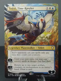 0092 Teferi, Time Raveler Borderless Magic The Gathering Bloomburrow - Image 1
