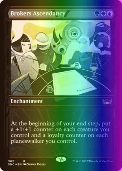 MTG Brokers Ascendancy (362/547) Streets of New Capenna NM FOIL - Image 1