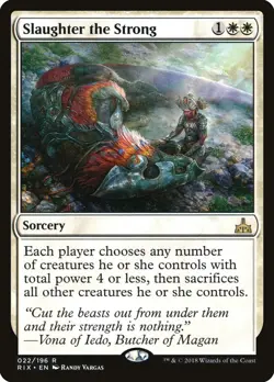MTG Magic the Gathering Slaughter the Strong (22/219) Rivals of Ixalan NM - Image 1
