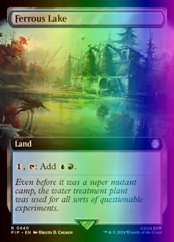 MTG Magic the Gathering Ferrous Lake (440/1189) Fallout NM FOIL - Image 1