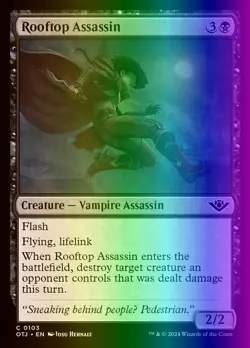 MTG Rooftop Assassin (103/441) Outlaws of Thunder Junction NM FOIL - Image 1