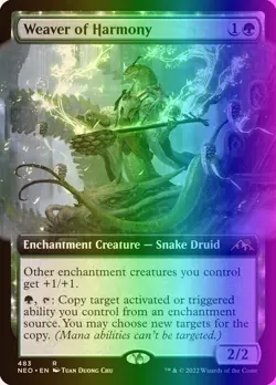 MTG Weaver of Harmony (483/606) Kamigawa Neon Dynasty NM FOIL - Image 1