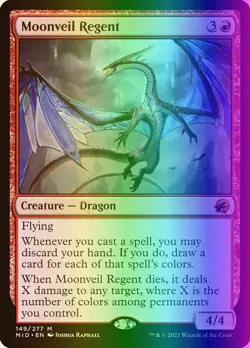 MTG Moonveil Regent (149/553) Innistrad Midnight Hunt NM FOIL - Image 1