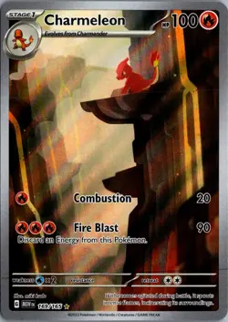 2023 Scarlet & Violet Series - Scarlet & Violet - 151 Charmeleon Illustration - Image 1