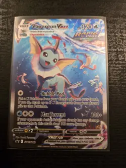 Pokemon Vaporeon VMAX SWSH182 Sword & Shield Promo Card Holo - Image 1
