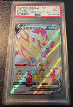 2023 Pokemon SWSH Black Star Promo Zamazenta V #293 PSA 9 Crown Zenith - Image 1