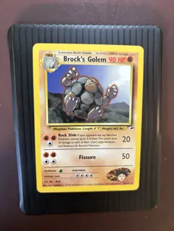 Pokemon TCG Brock's Golem Unlimited Non Holo Rare Card 20/132 WOTC Gym Heroes MP - Image 1