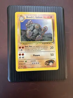 Pokemon TCG Brock's Golem Unlimited Non Holo Rare Card 20/132 WOTC Gym Heroes MP - Image 2