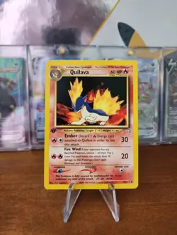 Pokemon TCG Quilava Neo Genesis 46 Regular 1st Edition Uncommon - Image 1