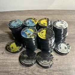 168 Eevee Jumbo Silver Coin Official Pokemon TCG Flip Coin - NM X168 - Image 1