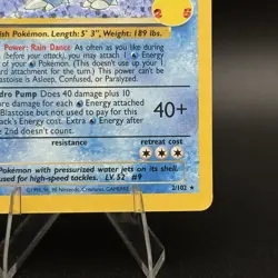 Blastoise 2/102 Holo Pokemon 2022 Celebrations: Classic Collection NM 💎 - Image 4