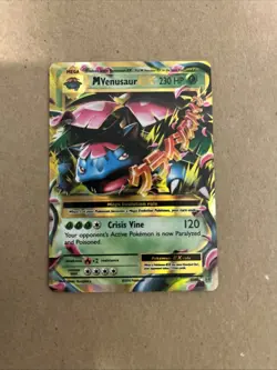 Pokemon TCG Evolutions Ultra Rare Holo Mega M Venusaur EX 2/108 2016 - Image 2