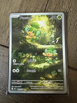 NM Pansage White flare Illustration Rare 089/086. Pokemon TCG S&V 2025 - Image 1