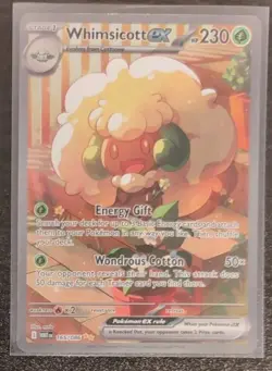 Whimsicott ex #165/086 Pokemon English SIR White Flare Special Illustration Rare - Image 1