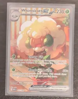 Whimsicott ex #165/086 Pokemon English SIR White Flare Special Illustration Rare - Image 3