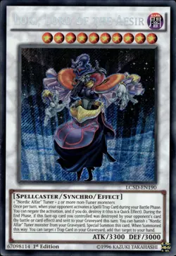 Loki, Lord Of The Aesir - Secret Rare 1st Edition LC5D-EN190 - NM - YuGiOh - Image 1