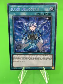 Yu-Gi-Oh Justice Hunters Rahu Dracotail Collectors Rare JUSH-EN009 NM!!! - Image 1