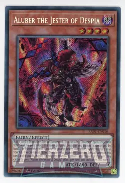 Yugioh RA02-EN016 Aluber the Jester of Despia Secret Rare 1st Edition NM/LP - Image 1