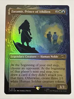 MTG Lord of the Rings Faramir, Prince of Ithilien Showcase Foil 0319 NM Rare - Image 1