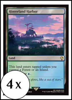 MTG - 4 x Hinterland Harbor - Playset 4x x4 - Final Fantasy Commander - Image 1