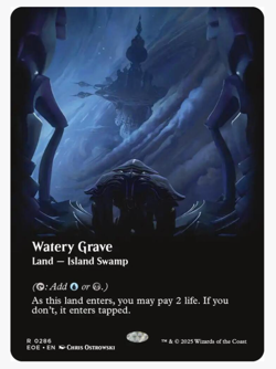 Watery Grave (Borderless) Edge of Eternities Foil, NM, Fast Shipping! - Image 2