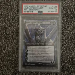 2021 Magic-The Gathering AFR 284 Lolth, Spider Queen PSA 10 - Image 1