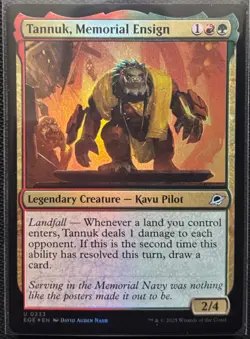 MTG Edge Of Eternities Tannuk, Memorial Ensign Foil (Uncommon) - Image 1