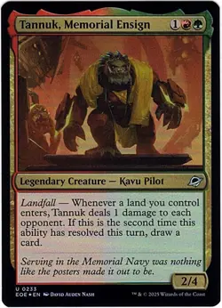 MTG Edge Of Eternities Tannuk, Memorial Ensign Foil (Uncommon) - Image 2