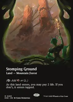 Stomping Ground x1 1x FOIL Borderless Edge of Eternities NM MTG - Image 1