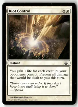 RIOT CONTROL #6 (COMMON) MTG DRAGON'S MAZE - Image 1