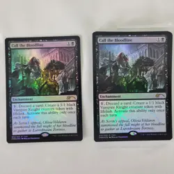 2x MTG FOIL Call The Bloodline Friday Night Magic FNM Promo NM Near Mint - Image 1