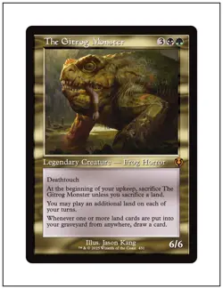 1x The Gitrog Monster, Retro Frame, Innistrad Remastered, Magic MTG NM - Image 1