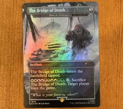 The Bridge of Death, R 1678, NM Rainbow Foil, MTG Monty Python Secret Lair SLD - Image 1