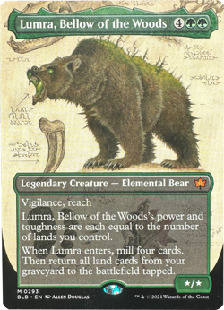 Lumra, Bellow of the Woods (Borderless) - MINT - MTG Bloomburrow BLB Mythic #293 - Image 1