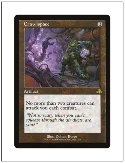 1x Crawlspace, Retro Frame, Dominaria Remastered, Magic MTG NM - Image 1