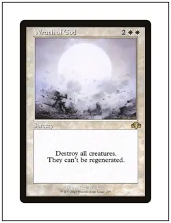 1x Wrath of God, Retro Frame, Dominaria Remastered, Magic MTG NM - Image 1