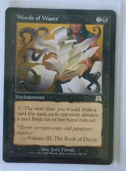 Words of Waste Onslaught Magic the Gathering MTG - Image 1