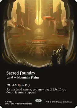 MTG Sacred Foundry (Borderless) Edge of Eternities - Image 1