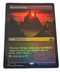 Haunted Ridge Borderless Foil 282 Innistrad: Midnight Hunt Magic The Gathering - Image 1