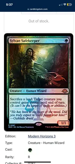 Sylvan Safekeeper Modern Horizons 3 -FOIL- NM/M - Image 1