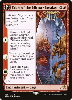 Fable of the Mirror-Breaker - Kamigawa: Neon Dynasty Showcase Foil MTG-NM - Image 1