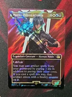Noctis Prince Of Lucis Surge Foil Rare FIN MTG - Image 1